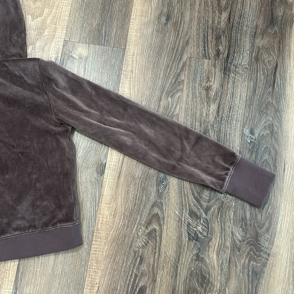 Aerie NWT cropped style jacket zip up jacket brown with pockets 78% cotton - Picture 14 of 15